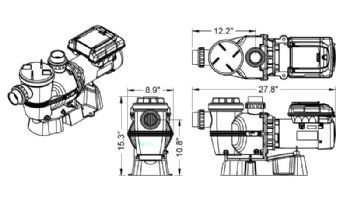 Waterco Infinium Eco V-270 2.7HP Variable Speed Pump | Energy-Efficient | 243270A-VS