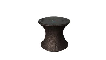 Island Retreat Oasis 3-Piece Outdoor Wicker Bistro Set | 2 Chairs & Table | Rich Brown | NU2055