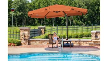 Victoria Cantilever with Valance Patio Umbrella | 13 ft Octagonal | Terra Cotta | NU6790B