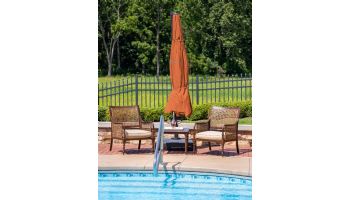 Victoria Cantilever with Valance Patio Umbrella | 13 ft Octagonal | Terra Cotta | NU6790B