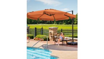 Victoria Cantilever with Valance Patio Umbrella | 13 ft Octagonal | Terra Cotta | NU6790B
