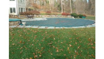 GLI 12-Year Secur-A-Pool Mesh Safety Cover | Rectangle 16' x 40' Green | 201640RESAPGRN