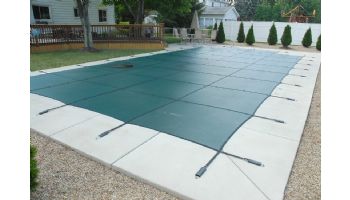 GLI 12-Year Secur-A-Pool Mesh Safety Cover | Rectangle 20' x 44' Green | 202044RESAPGRN