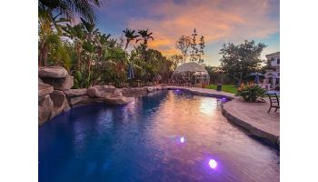 J&J Electronics ColorSplash XG-W Series RGB + White LED Pool Light SwimQuip Version | 120V Equivalent to 300W 50' Cord | LPL-F1CW-120-50-PSQ 23052