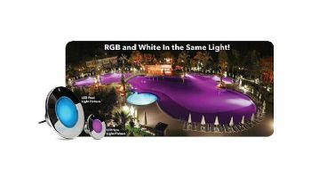 J&J Electronics ColorSplash XG-W Series RGB + White LED Pool Light SwimQuip Version | 120V Equivalent to 300W 300' Cord | LPL-F1CW-120-300-PSQ 23056