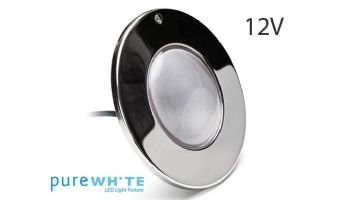 J&J Electronics PureWhite LED Pool Light HI Series | 12V Warm White Equivalent to 300W 100' Cord | LPL-F3W-12-100-P27 21023
