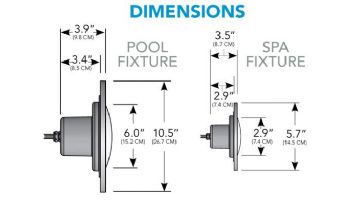 J&J Electronics PureWhite LED Pool Light HI Series | 12V Warm White Equivalent to 300W 100' Cord | LPL-F3W-12-100-P27 21023