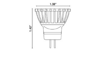 Sollos ProLED MR11 Series LED Lamp | Flood | 18V Equivalent to 20W | GU4 Base | MR11FTD/850/LED 81095