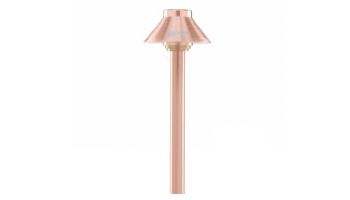 Sollos Traditional Hat LED Path Light Fixture | 4" Hat 12" Stem | Natural Metal - Copper | PTH040-CU-12 915402