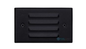 Sollos LED Step Light Fixture with Louver Faceplate | 4.8" Architectural Aluminum - Textured Black | SBL048-TB 942504