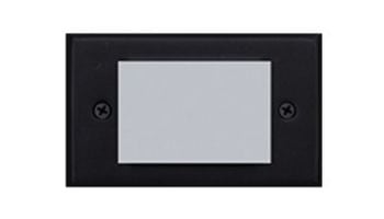 Sollos LED Step Light Fixture with Trim Faceplate | 4.8" Architectural Aluminum - Textured Black | SBT048-TB 942004