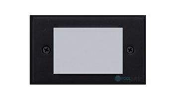 Sollos LED Step Light Fixture with Trim Faceplate | 4.8" Architectural Aluminum - Textured Black | SBT048-TB 942004