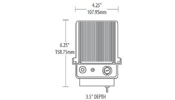 Sollos Integrated Transformer | 12V 100W/100VA 6' Cord | Black Polycarbonate Finish | Integrated Photocell and Timer | TR12PC-INT-100 997012