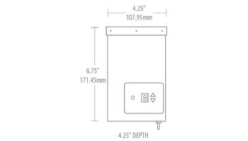 Sollos Integrated Transformer | 12V 120W/120VA 6' Cord | Stainless Steel Finish | Integrated Photocell and Timer | TR12SS-INT-120 997014