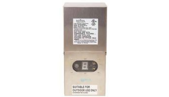 Sollos Integrated Transformer | 15V 300W/300VA 6' Cord | Stainless Steel Finish | Integrated Photocell and Timer | TR15SS-INT-300 997018