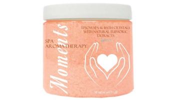 inSPAration Signature Collection Aromatherapy Epsom Salt Crystals  | Moments | 16oz Jar | 904C