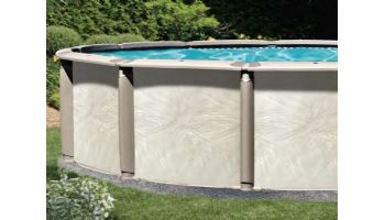 Azor 18' Round Above Ground Pool | Ultimate Package 54" Wall | 184781