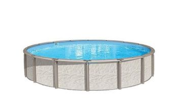 Azor 18' Round Above Ground Pool | Ultimate Package 54" Wall | 184781