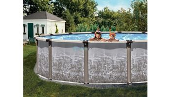 Regency LX 21' Round Resin Hybrid Above Ground Pool | Ultimate Package 54" Wall | 184826
