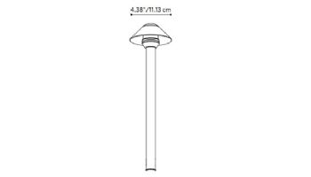 FX Luminaire SC 20W LED Path Light | 18" Riser | Copper | SCLED20W18RCU