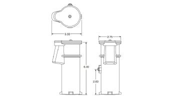 Perma-Cast 6" Bronze Big Boy Socket | PS-6019-BC