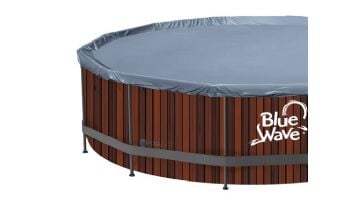 Blue Wave Rustic Cedar 15' Round Pool Package with Cover | 48" Deep Frame | NB19890