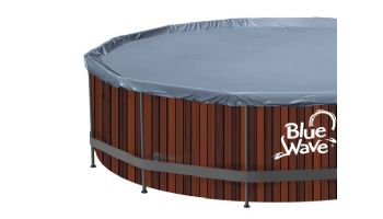 Blue Wave Rustic Cedar 18' Round Pool Package with Cover | 52" Deep Frame | NB19891