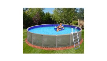Blue Wave Trinity 27' Round Above Ground Pool | 52" Steel Wall | NB1827