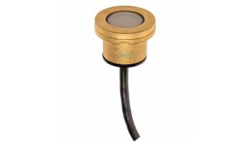 FX Luminaire LP LED Underwater Light | Zone Dimming + Color | Horizontal with Support Stand | Natural Brass | LP-ZDC-HZ-30-BS