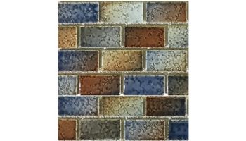 Fujiwa Tile Glasstel Mosaic Series 7/8" x 1-7/8" | Tahoe | Glasstel-30