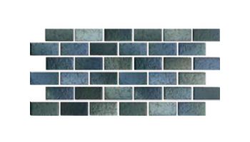 Fujiwa Tile Glasstel Mosaic Series 7/8" x 1-7/8" | Marine Matte | Glasstel-76