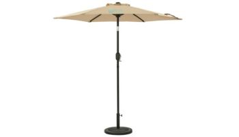 Bistro Market Umbrella | 7.5-ft Hexagonal | Champagne Polyester Fabric | NU6830