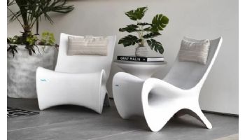 Ledge Lounger Autograph Chair | In-Pool & Poolside Lounge Chair | Granite Gray | LL-AG-CR-GG
