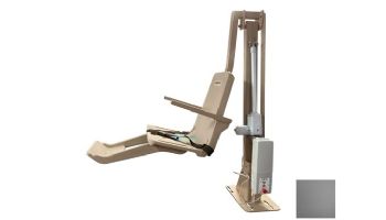 SR Smith multiLift2 Flanged Mounted ADA Compliant Pool Lift | Field Reversible Seat | Slate | 580-0000-ST