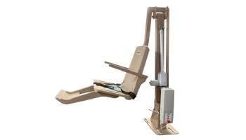 SR Smith multiLift2 Flanged Mounted ADA Compliant Pool Lift | Field Reversible Seat | Taupe | 580-0000-TP