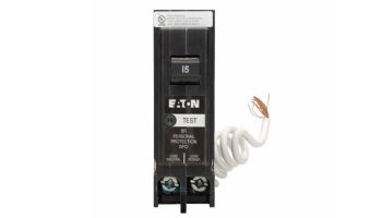 Cutler Hammer GFCI 1-Pole 15A 5MA Pigtail Neutral BR Circuit Break | BRN115GF