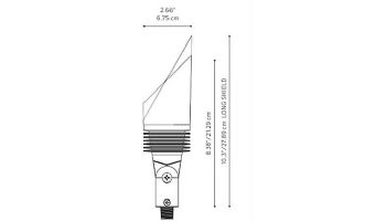 FX Luminaire NP 9 LED Up Light | Zone Dimming | Flat Black | NPZD9LEDFB