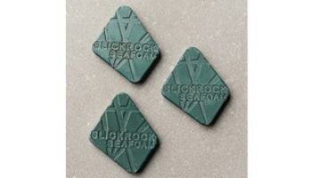 Slick Rock Concrete 22" Square Cascade Water Bowl | Seafoam | Stainless Steel Spillway | KCC22SSPSS-SEAFOAM