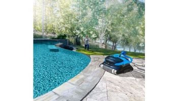 Maytronics Dolphin Nautilus CC Plus WiFi Connected Robotic Pool Cleaner with Caddy | 99996406-CADDY