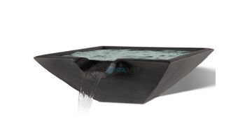 Slick Rock Concrete 30" Square Camber Water Bowl | Onyx | No Liner | CS3011-ONYX