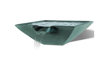 Slick Rock Concrete 30" Square Camber Water Bowl | Seafoam | No Liner | CS3011-SEAFOAM