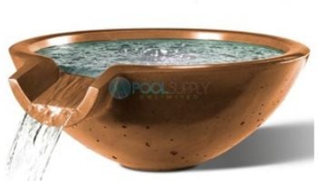 Slick Rock Concrete 30" Round Camber Water Bowl | Coal Gray | No Liner | CR3012-COALGRAY