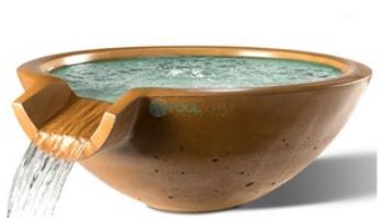 Slick Rock Concrete 30" Round Camber Water Bowl | Coal Gray | No Liner | CR3012-COALGRAY