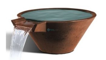 Slick Rock Concrete 22" Conical Cascade Water Bowl | Great White | No Liner | KCC22CNL-GREATWHITE