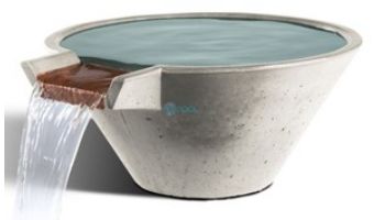 Slick Rock Concrete 22" Conical Cascade Water Bowl With No Liner