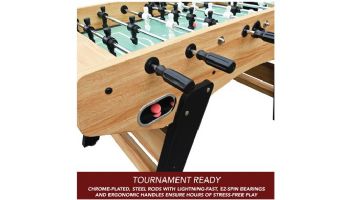 Hathaway Center Stage Pro Series 59-In Foosball Table | Telescopic Safety Rods | BG50382