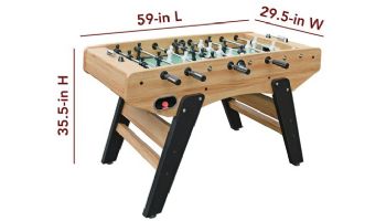 Hathaway Center Stage Pro Series 59-In Foosball Table | Telescopic Safety Rods | BG50382