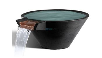 Slick Rock Concrete 29" Conical Cascade Water Bowl | Onyx | No Liner | KCC29CNL-ONYX
