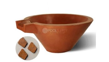Slick Rock Concrete 30" Conical Spill Water Bowl | Copper | No Liner  | KSPC3014NL-COPPER
