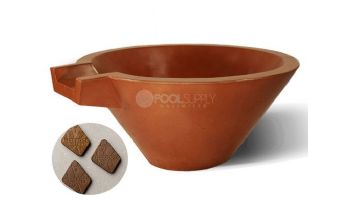 Slick Rock Concrete 30" Conical Spill Water Bowl | Rust Buff | No Liner | KSPC3014NL-RUSTBUFF